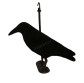 Чучело ворона (ворон) черная утколов  флок