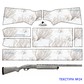 камуфляжная пленка для ружья текстура 24 утколов наклейка защита оружтя маскировка для ружья  охоты