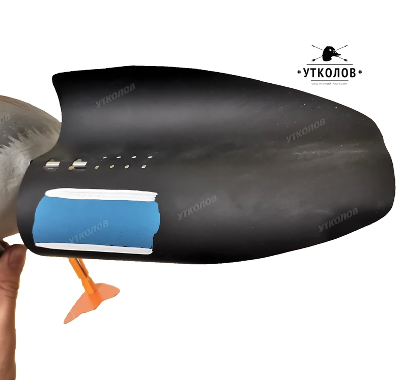 Механическое (ветровое) чучело утки ручной работы "Кряква селезень"