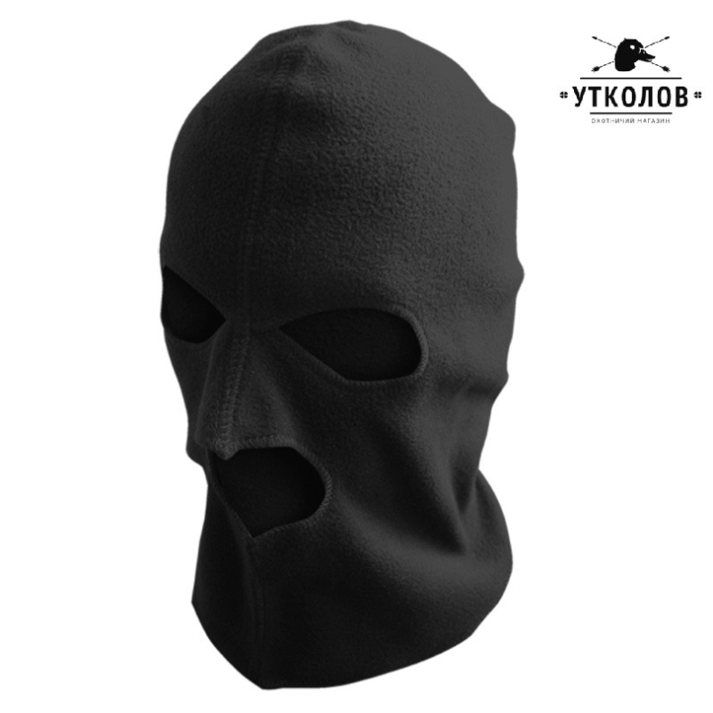 Шлем-маска (балаклава) флисовая Самурай, черный