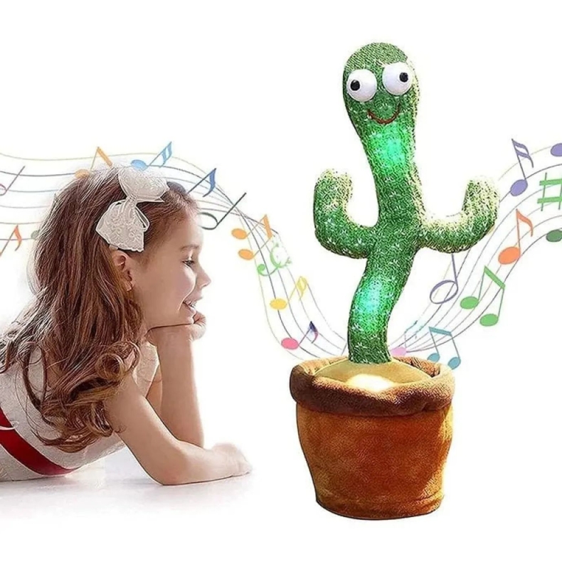 Поющий и танцующий КАКТУС. Интерактивная игрушка-повторюшка для детей.
